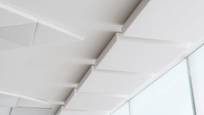 XYZ-Technologies_Eidos-Montreal-Triangular-and square-acoustic panels-on-the-ceiling