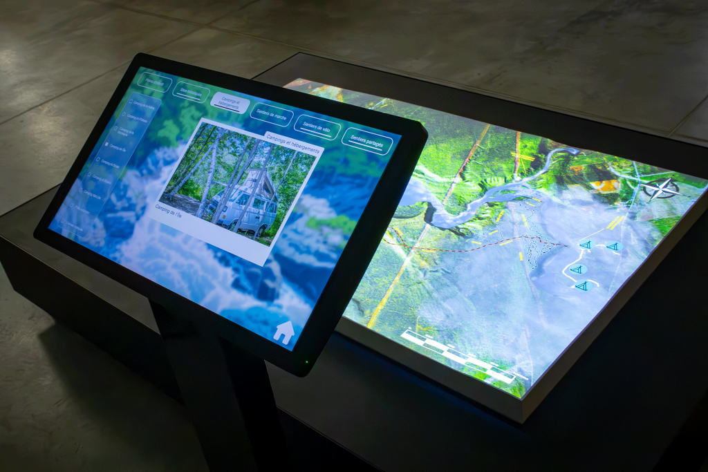 Parc de la rivière Batiscan - Interactive model & tablet