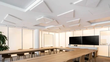 Installation audiovisuelle pour salle de conférence en entreprise