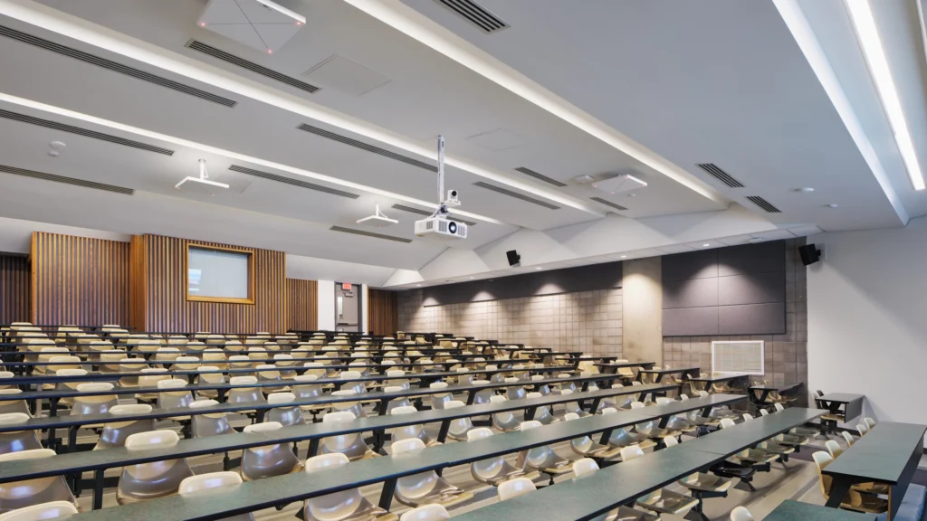 Audiovisual installation for UQAM Amphitheater