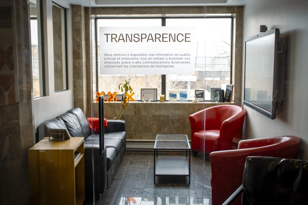 Collaborative coworking space with integrated audiovisual equipment