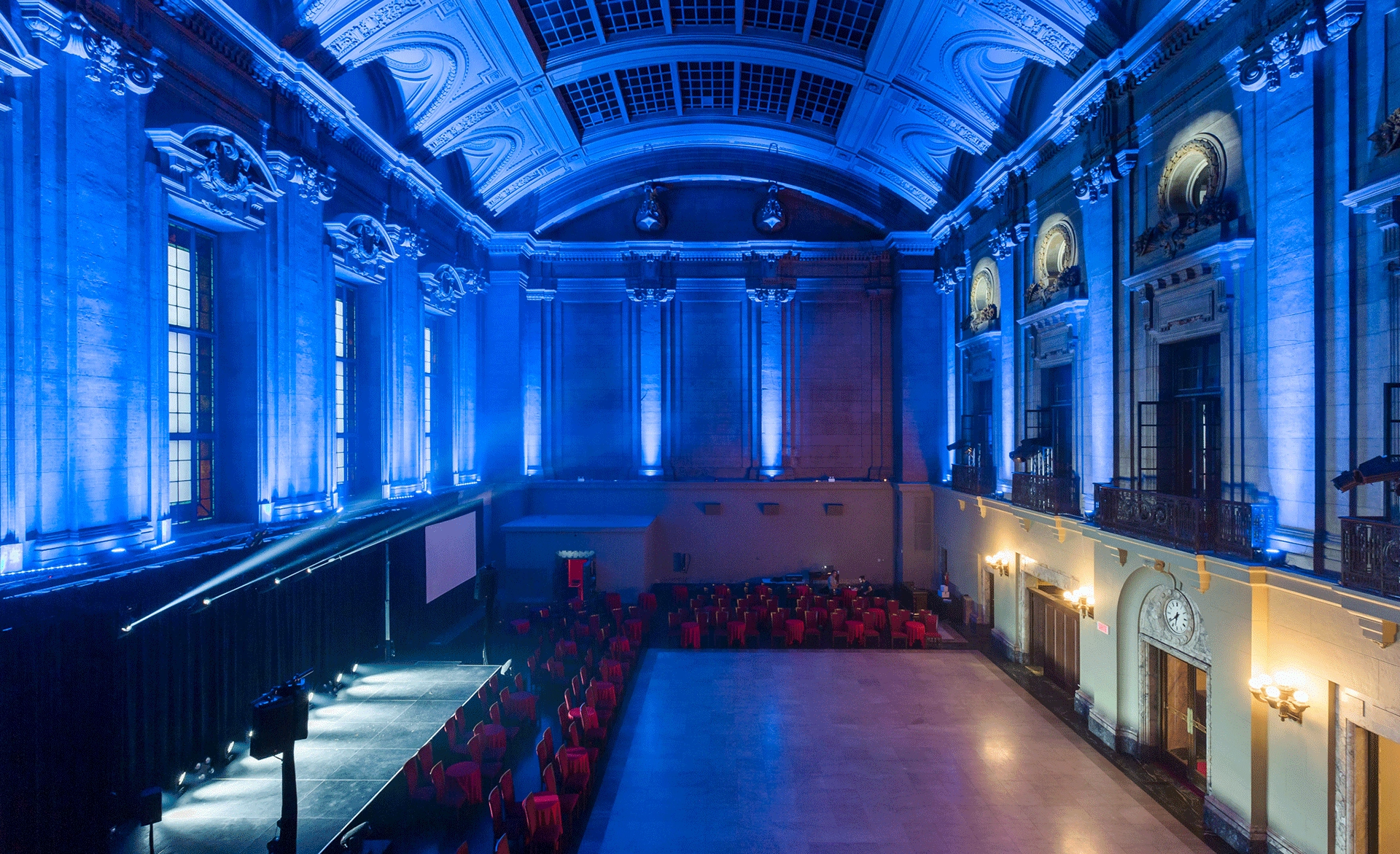 St-James Theatre blue interior architectural-lighting