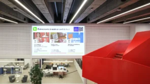 XYZ Technologies Espace Ax c projection wall overview content display immersive projected visuals