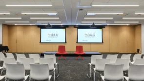 XYZ Technologies Espace Ax c the square multifunctional event space professional venue projection systems overview